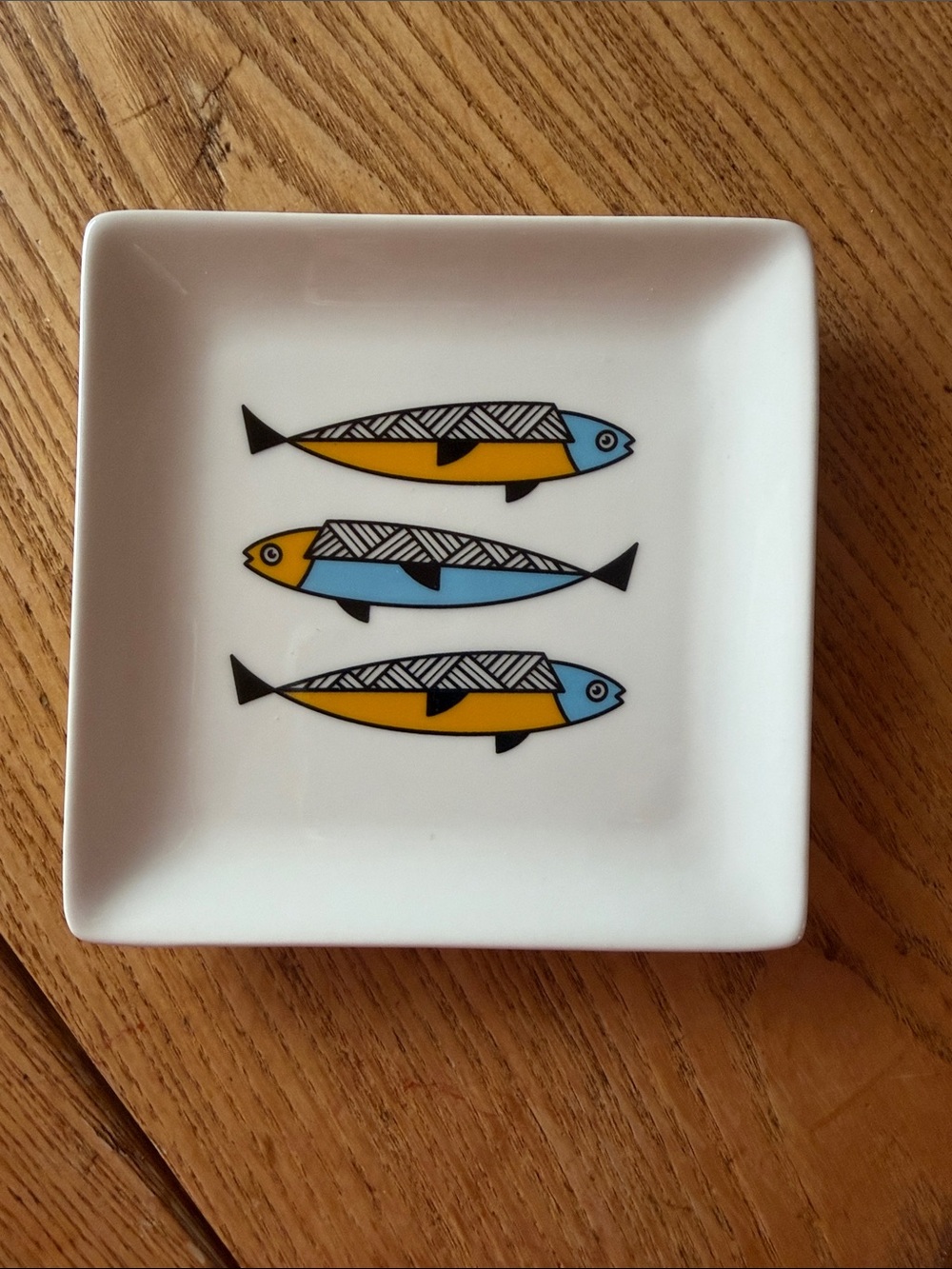 Blue & Yellow Fish Ceramic Dish